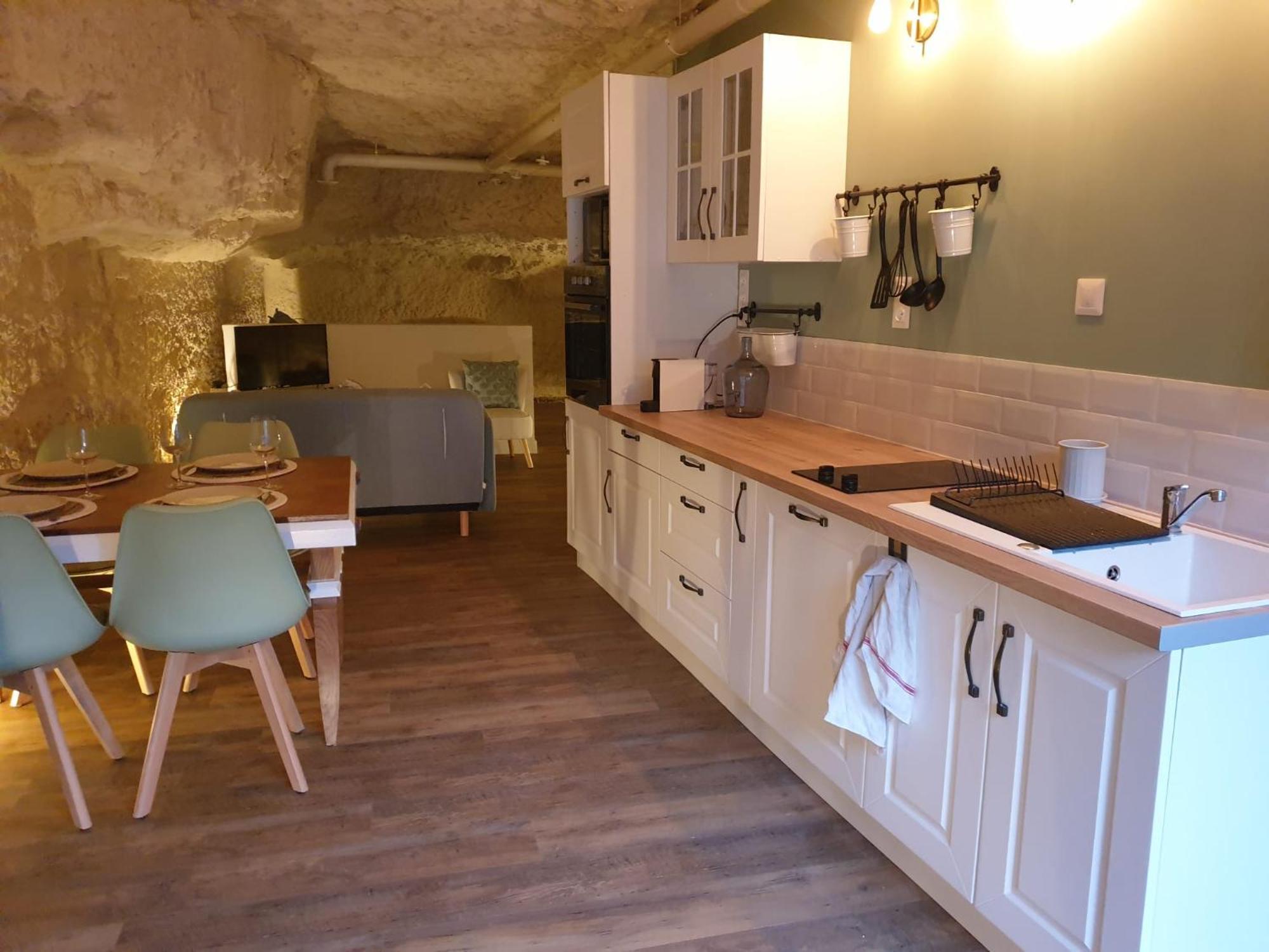 Appartement La Grotte Du Bonheur à Cangey Extérieur photo